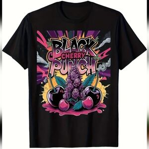 Cannabist 420 Black Cherry Punch Graphic Tee - Black with Purple & Pink Artwork